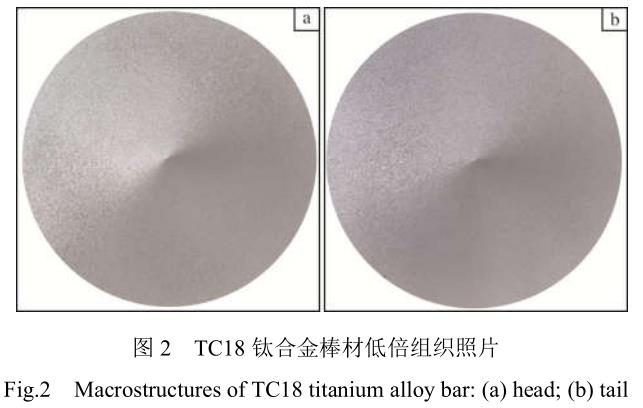 航空用超大規(guī)格TC18鈦合金棒材的制備及組織性能研究